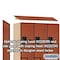 Salsbury Industries 2 Tier 'S' Designer Locker, 54"Wx76"Hx18"D, 6 Door, Cherry 18-27368CHE - alternate 8